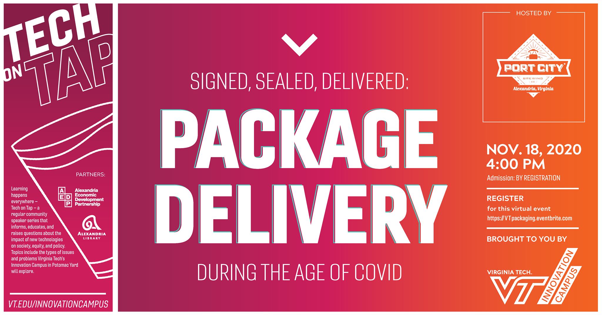 Tech on Tap: Signed, Sealed, Delivered - Package Delivery in the Age of COVID